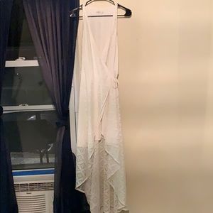 Abercrombie and Fitch off white wrap dress